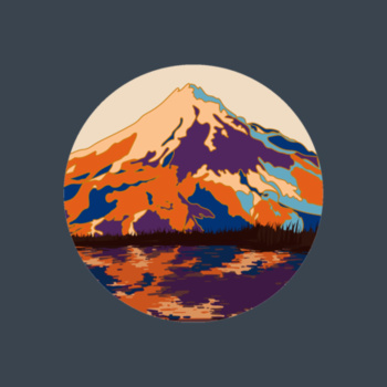 Mt Taranaki x Hannah Hitchcock - Womens Maple Tee Design