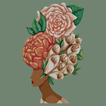 Flower Girl - Sukena Shah - Womens Maple Tee Design