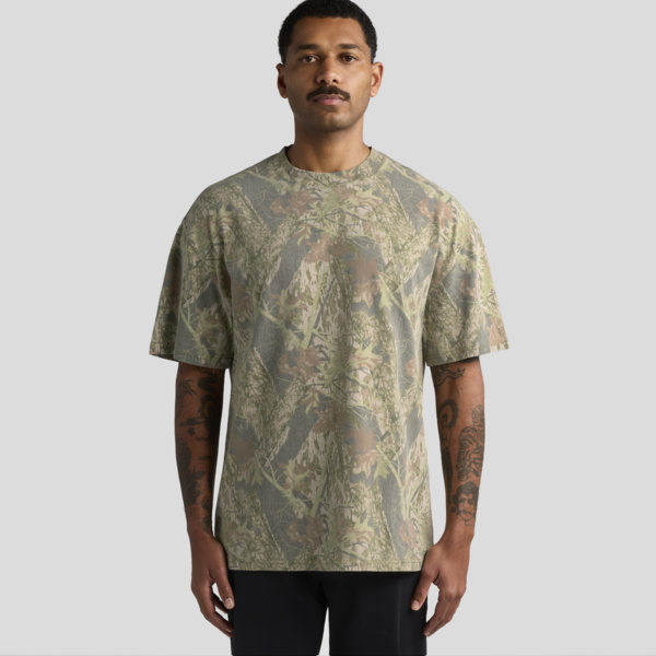 AS Colour Mens Heavy Faded Camo Tee Thumbnail