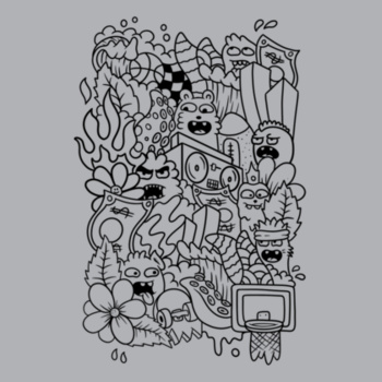Doodle - Black - KONE - Ethan Koning - Mens Supply Hood Design
