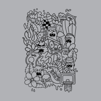 Doodle - Black - KONE - Ethan Koning - Kids Supply Crew Design