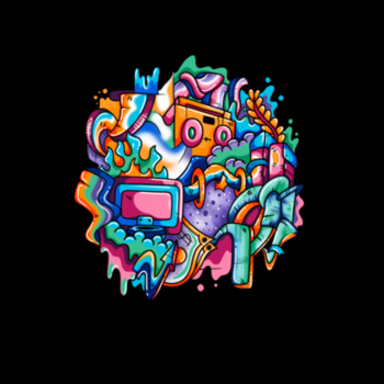 Doodle Candy - KONE - Ethan Koning - Mens Premium Crew Design