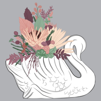 Crown Lynn Bouquet x Abbie Wood - Womens Sophie Long Sleeve Tee Design