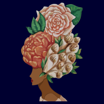 Flower Girl - Sukena Shah - Womens Sophie Long Sleeve Tee Design
