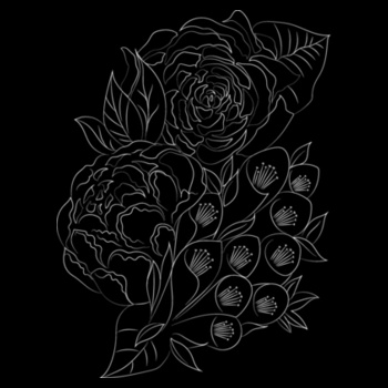 Botanicals - Sukena Shah - Womens Sophie Long Sleeve Tee Design