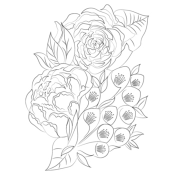 Botanicals - Sukena Shah - Womens Sophie Long Sleeve Tee Design