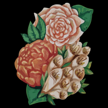 Botanicals - Sukena Shah - Womens Sophie Long Sleeve Tee Design