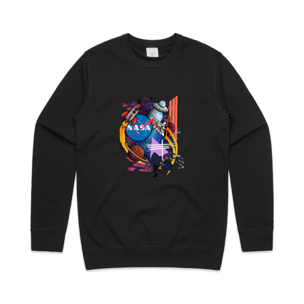 Lost in Space - KONE - Ethan Koning - Mens Premium Crew Thumbnail