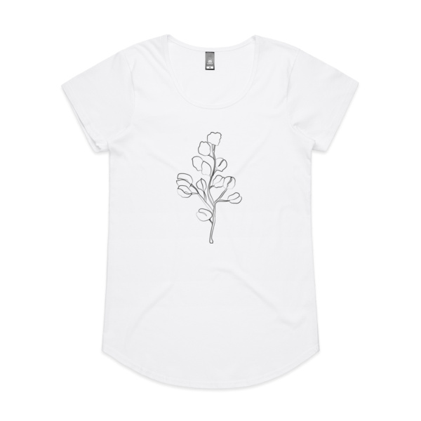 Leaf - Black - Sukena Shah - Womens Mali Tee Thumbnail