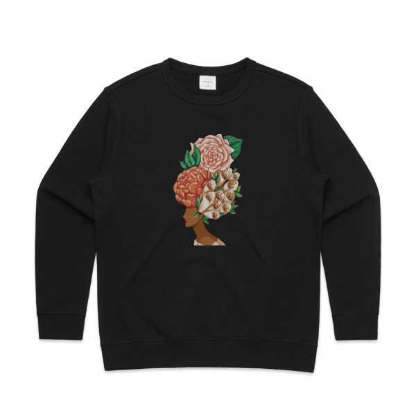 Flower Girl - Sukena Shah - Womens Premium Crew Thumbnail