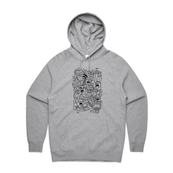 Doodle - Black - KONE - Ethan Koning - Mens Supply Hood Thumbnail